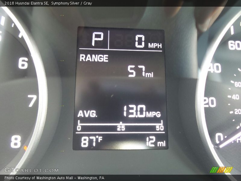 Symphony Silver / Gray 2018 Hyundai Elantra SE