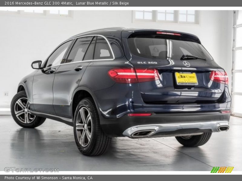 Lunar Blue Metallic / Silk Beige 2016 Mercedes-Benz GLC 300 4Matic