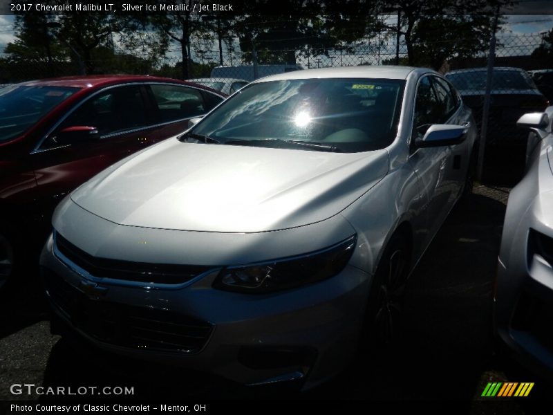 Silver Ice Metallic / Jet Black 2017 Chevrolet Malibu LT