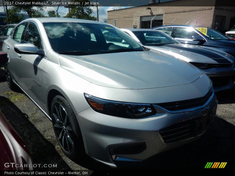 Silver Ice Metallic / Jet Black 2017 Chevrolet Malibu LT