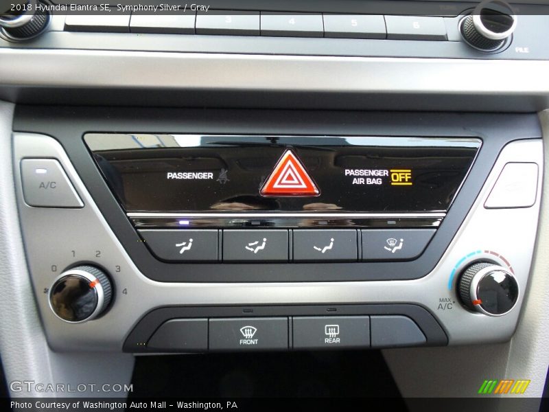 Symphony Silver / Gray 2018 Hyundai Elantra SE