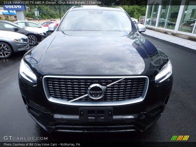 Onyx Black Metallic / Charcoal 2018 Volvo XC90 T6 AWD R-Design