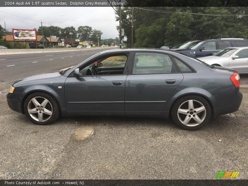 Dolphin Grey Metallic / Ebony 2004 Audi A4 1.8T quattro Sedan