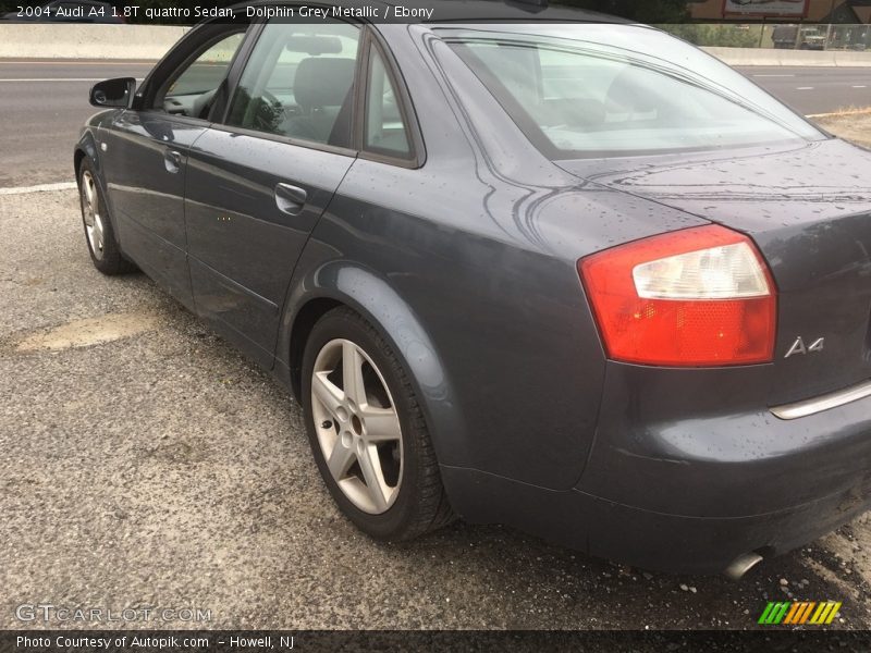 Dolphin Grey Metallic / Ebony 2004 Audi A4 1.8T quattro Sedan