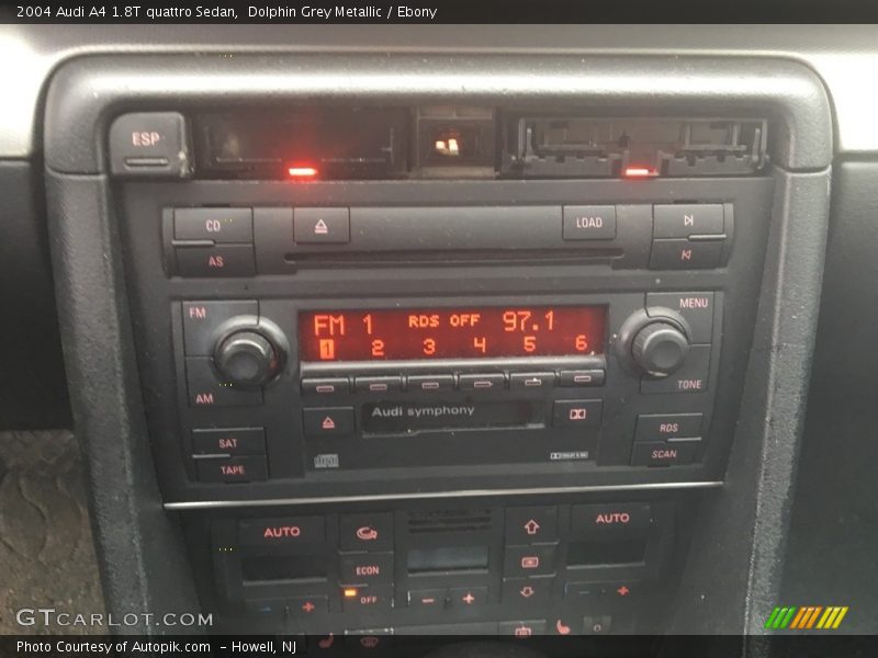 Dolphin Grey Metallic / Ebony 2004 Audi A4 1.8T quattro Sedan