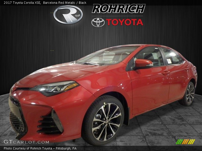 Barcelona Red Metalic / Black 2017 Toyota Corolla XSE