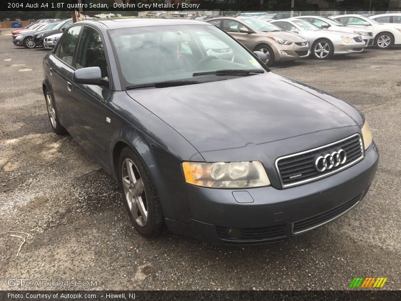 Dolphin Grey Metallic / Ebony 2004 Audi A4 1.8T quattro Sedan