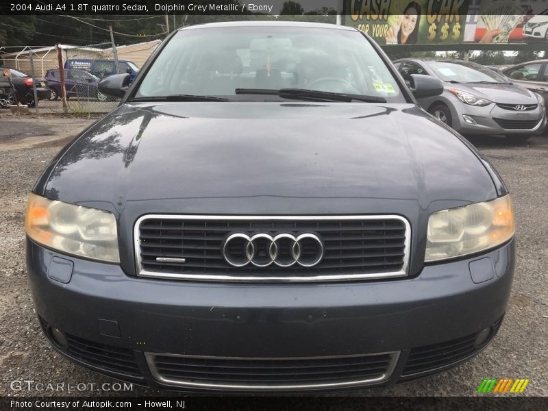 Dolphin Grey Metallic / Ebony 2004 Audi A4 1.8T quattro Sedan