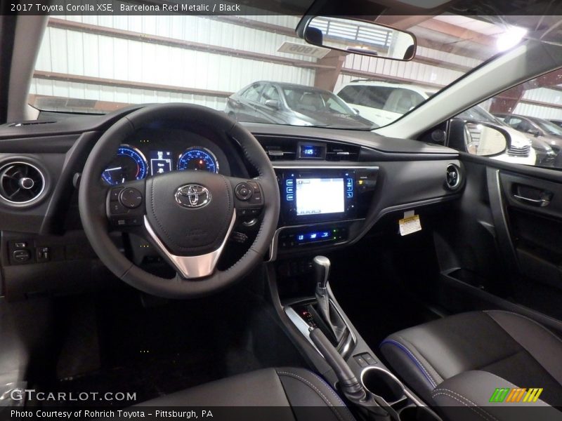 Barcelona Red Metalic / Black 2017 Toyota Corolla XSE