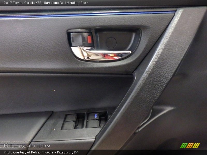 Barcelona Red Metalic / Black 2017 Toyota Corolla XSE