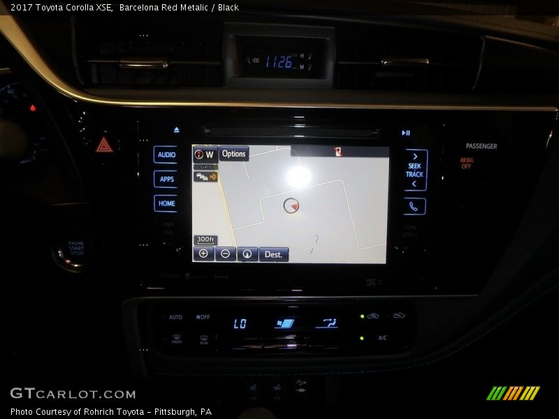 Barcelona Red Metalic / Black 2017 Toyota Corolla XSE
