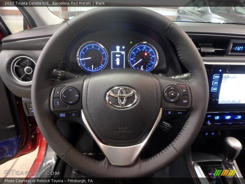 Barcelona Red Metalic / Black 2017 Toyota Corolla XSE