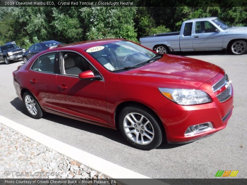 Crystal Red Tintcoat / Cocoa/Light Neutral 2013 Chevrolet Malibu ECO