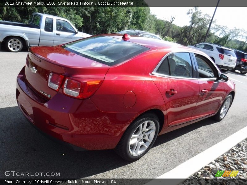 Crystal Red Tintcoat / Cocoa/Light Neutral 2013 Chevrolet Malibu ECO