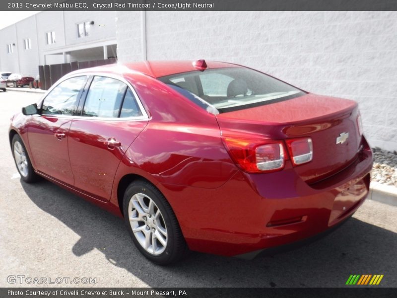 Crystal Red Tintcoat / Cocoa/Light Neutral 2013 Chevrolet Malibu ECO