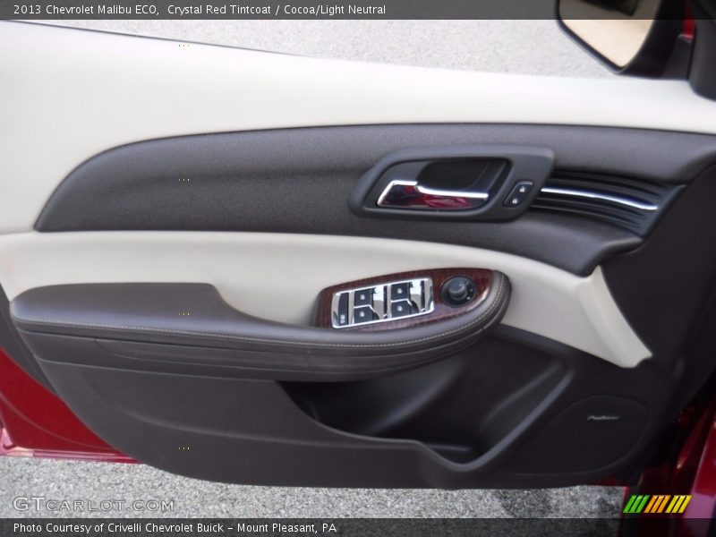 Crystal Red Tintcoat / Cocoa/Light Neutral 2013 Chevrolet Malibu ECO