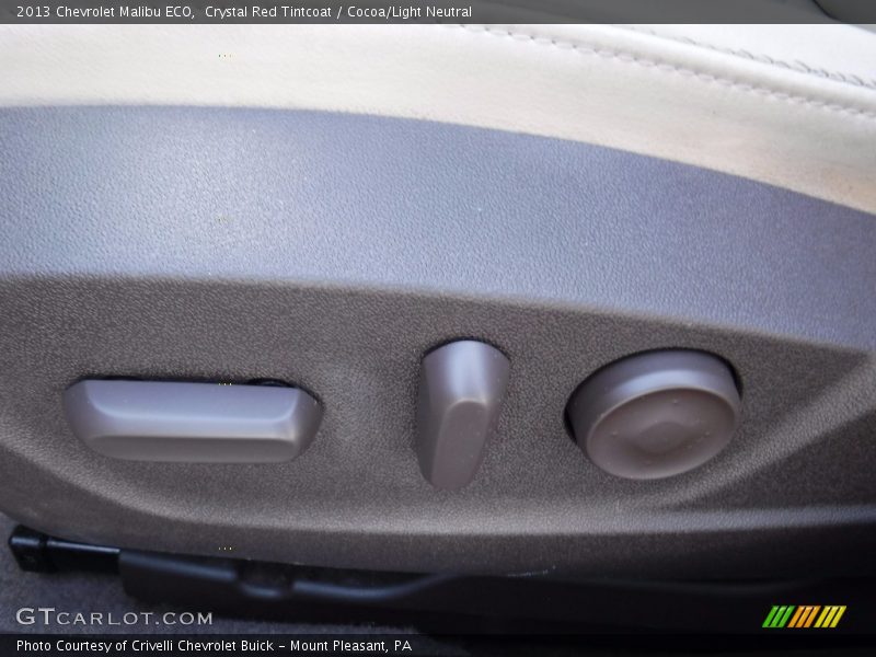 Crystal Red Tintcoat / Cocoa/Light Neutral 2013 Chevrolet Malibu ECO