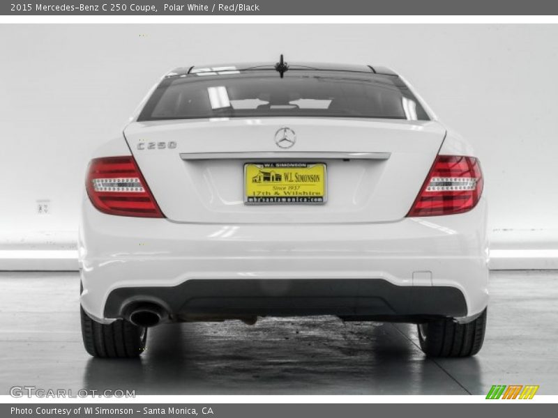 Polar White / Red/Black 2015 Mercedes-Benz C 250 Coupe