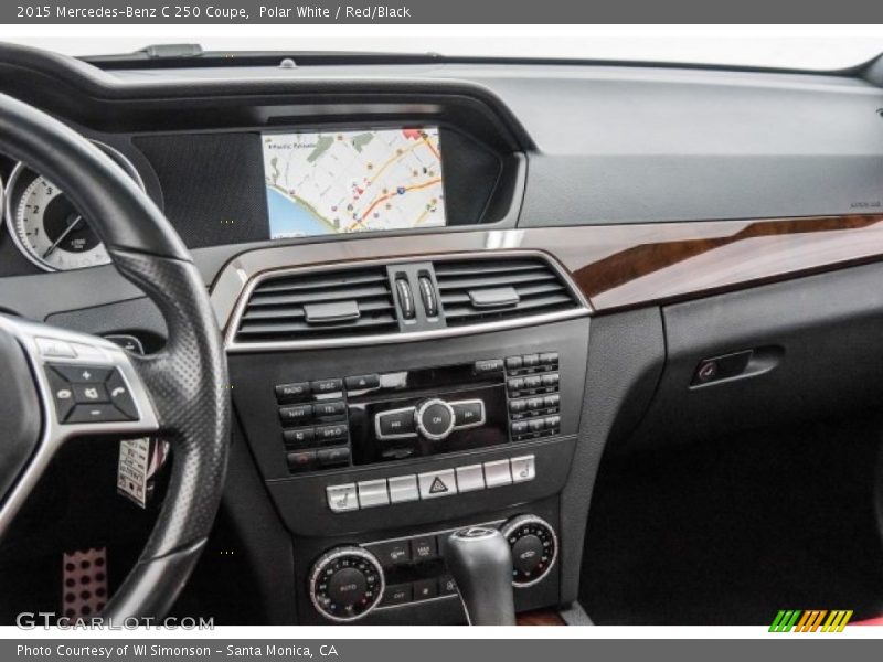 Polar White / Red/Black 2015 Mercedes-Benz C 250 Coupe