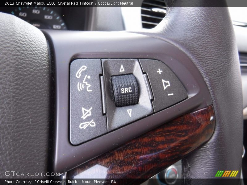 Crystal Red Tintcoat / Cocoa/Light Neutral 2013 Chevrolet Malibu ECO