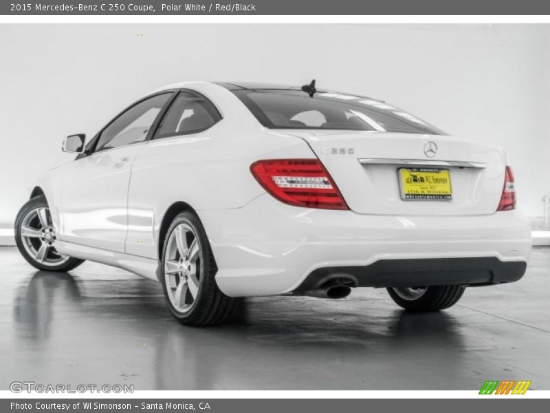 Polar White / Red/Black 2015 Mercedes-Benz C 250 Coupe