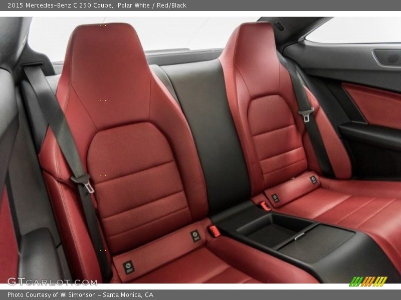 Polar White / Red/Black 2015 Mercedes-Benz C 250 Coupe