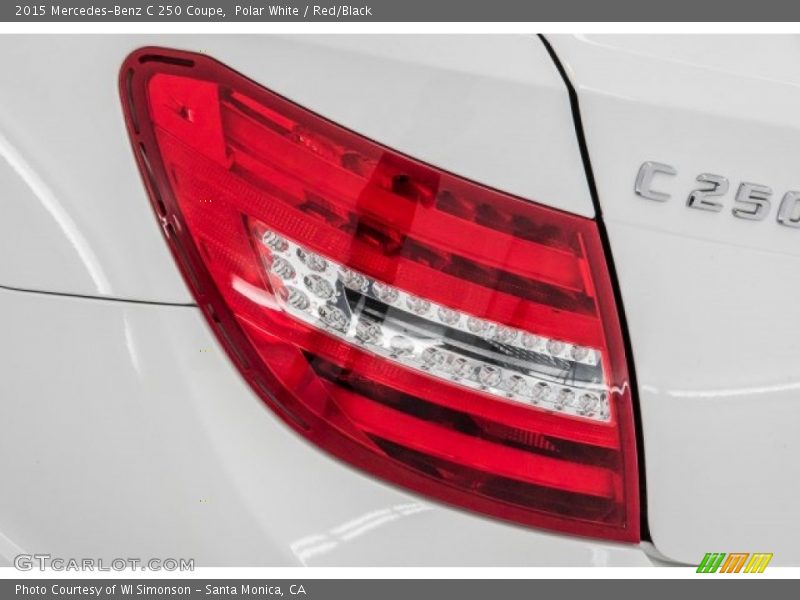 Polar White / Red/Black 2015 Mercedes-Benz C 250 Coupe