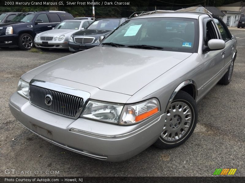 Silver Frost Metallic / Dark Charcoal 2003 Mercury Grand Marquis GS