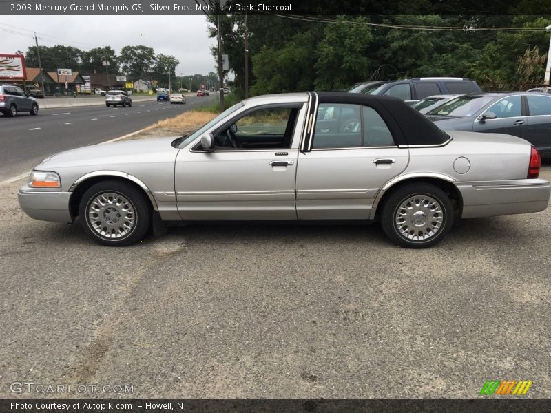 Silver Frost Metallic / Dark Charcoal 2003 Mercury Grand Marquis GS