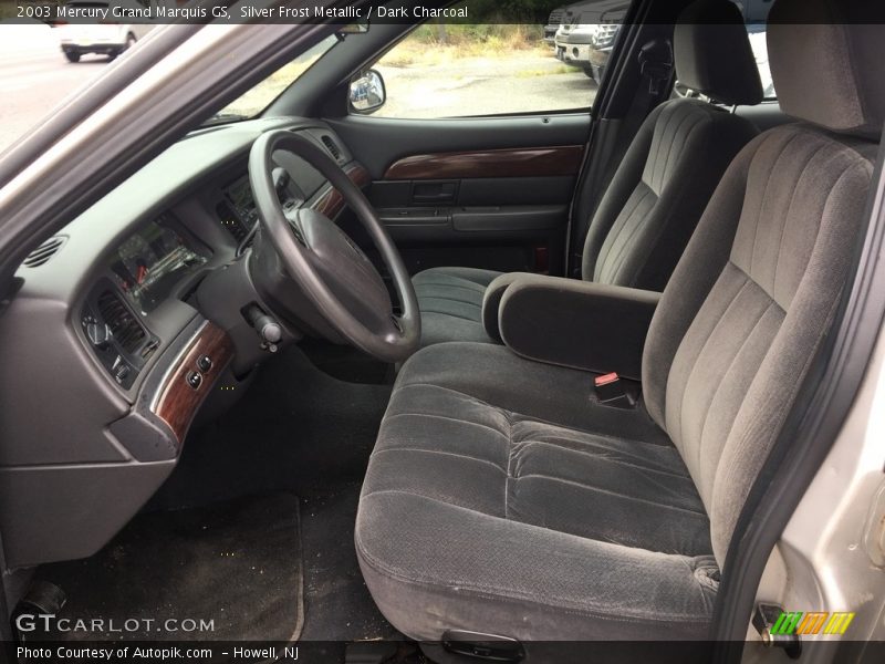 Silver Frost Metallic / Dark Charcoal 2003 Mercury Grand Marquis GS