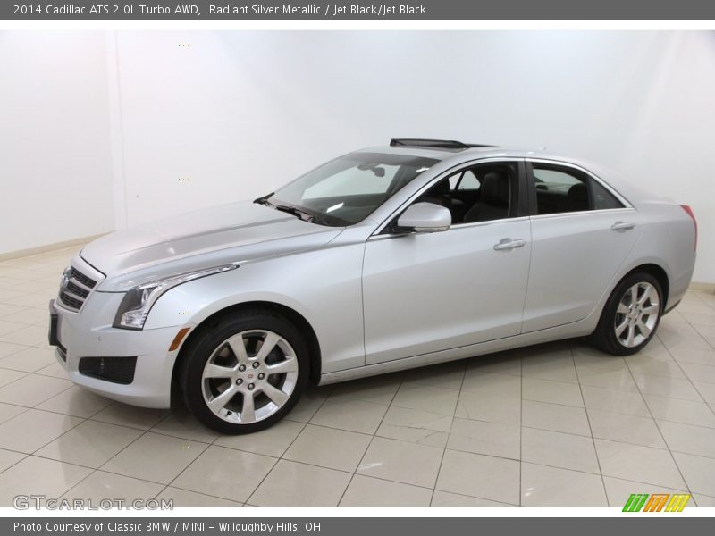 Radiant Silver Metallic / Jet Black/Jet Black 2014 Cadillac ATS 2.0L Turbo AWD