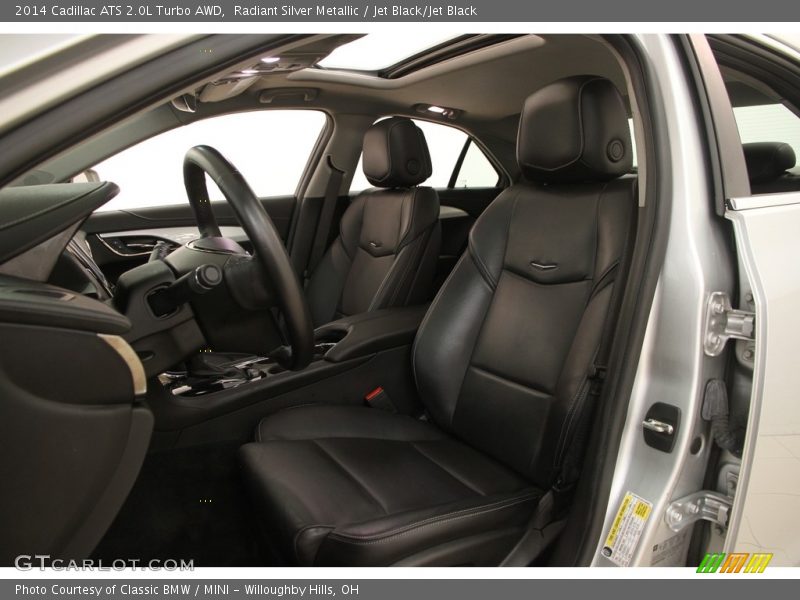 Radiant Silver Metallic / Jet Black/Jet Black 2014 Cadillac ATS 2.0L Turbo AWD