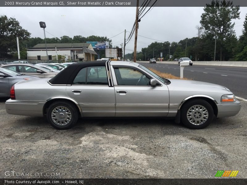 Silver Frost Metallic / Dark Charcoal 2003 Mercury Grand Marquis GS
