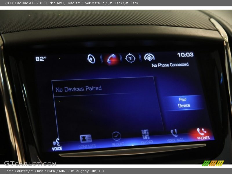 Radiant Silver Metallic / Jet Black/Jet Black 2014 Cadillac ATS 2.0L Turbo AWD