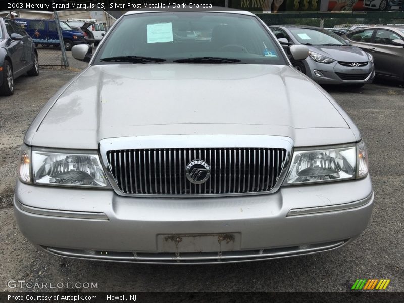 Silver Frost Metallic / Dark Charcoal 2003 Mercury Grand Marquis GS