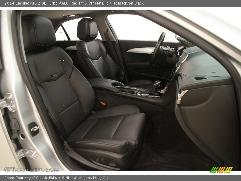 Radiant Silver Metallic / Jet Black/Jet Black 2014 Cadillac ATS 2.0L Turbo AWD