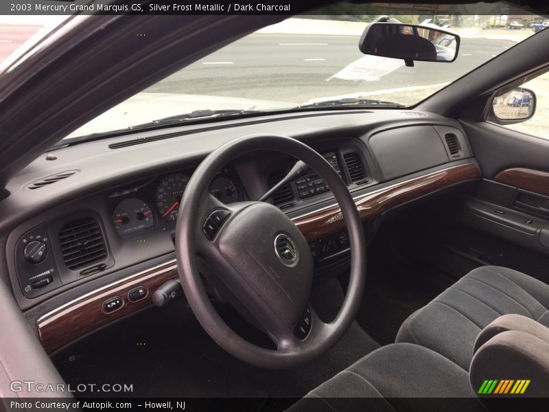 Silver Frost Metallic / Dark Charcoal 2003 Mercury Grand Marquis GS