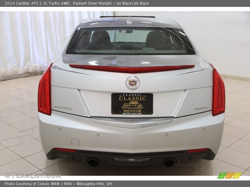 Radiant Silver Metallic / Jet Black/Jet Black 2014 Cadillac ATS 2.0L Turbo AWD