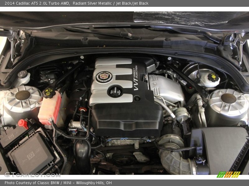 Radiant Silver Metallic / Jet Black/Jet Black 2014 Cadillac ATS 2.0L Turbo AWD