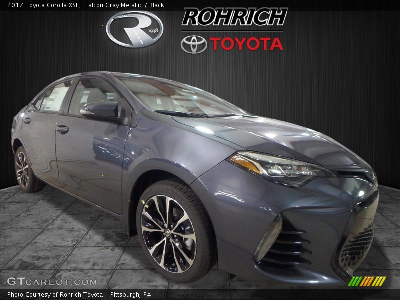 Falcon Gray Metallic / Black 2017 Toyota Corolla XSE