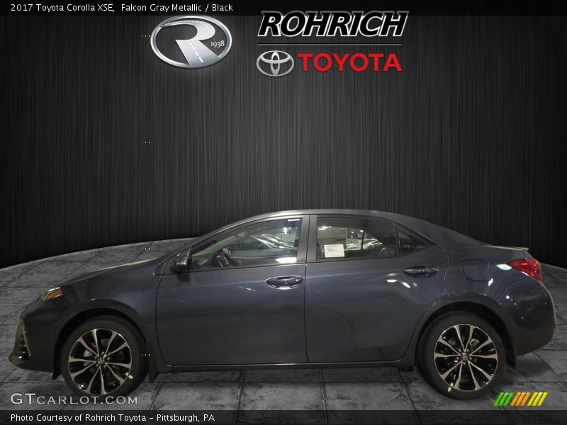 Falcon Gray Metallic / Black 2017 Toyota Corolla XSE