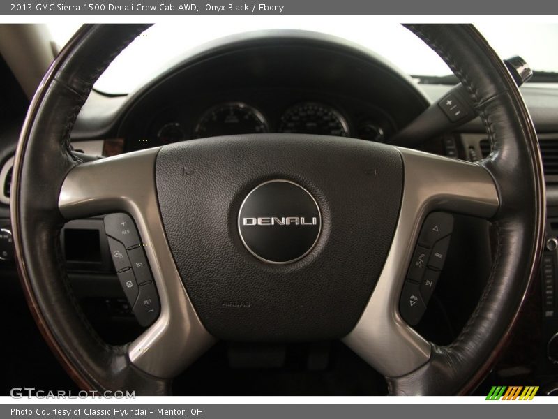 Onyx Black / Ebony 2013 GMC Sierra 1500 Denali Crew Cab AWD