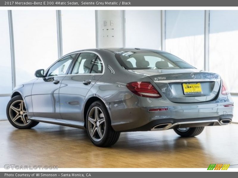 Selenite Grey Metallic / Black 2017 Mercedes-Benz E 300 4Matic Sedan