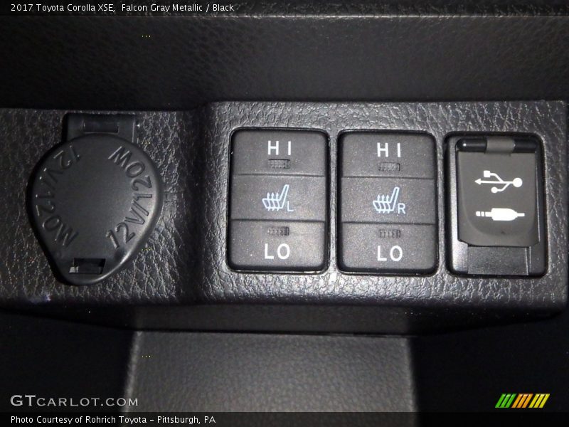 Falcon Gray Metallic / Black 2017 Toyota Corolla XSE
