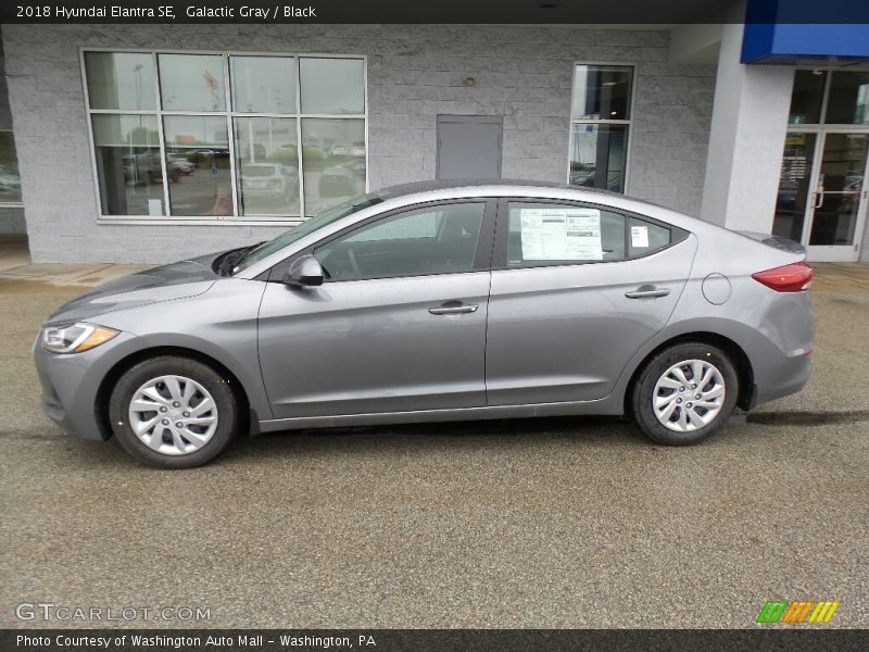 Galactic Gray / Black 2018 Hyundai Elantra SE