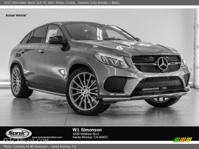 Selenite Grey Metallic / Black 2017 Mercedes-Benz GLE 43 AMG 4Matic Coupe