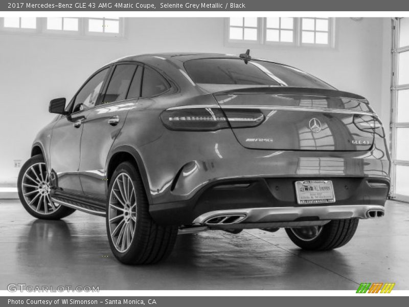 Selenite Grey Metallic / Black 2017 Mercedes-Benz GLE 43 AMG 4Matic Coupe