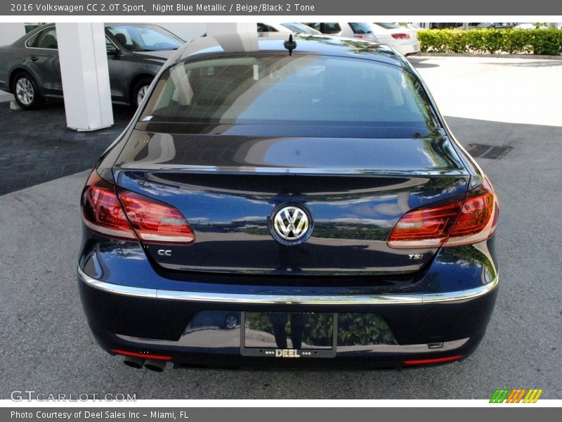 Night Blue Metallic / Beige/Black 2 Tone 2016 Volkswagen CC 2.0T Sport