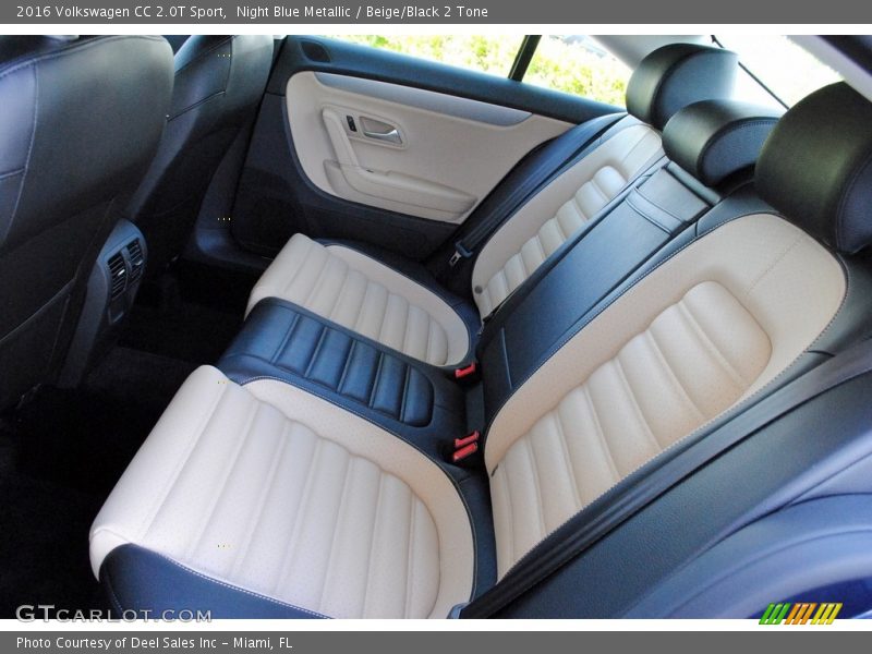 Night Blue Metallic / Beige/Black 2 Tone 2016 Volkswagen CC 2.0T Sport