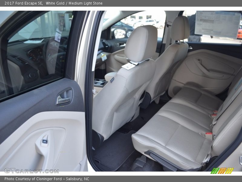 White Gold / Medium Light Stone 2017 Ford Escape SE